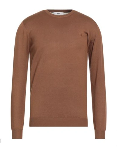 Dooa Man Sweater Brown Size Xl Viscose, Nylon
