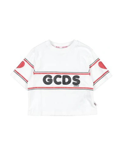 Gcds Mini Babies'  Toddler Girl T-shirt White Size 6 Cotton