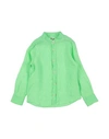 MC2 SAINT BARTH MC2 SAINT BARTH TODDLER BOY SHIRT GREEN SIZE 6 LINEN