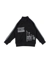 Dsquared2 Toddler Sweatshirt Black Size 6 Nylon, Cotton In Black