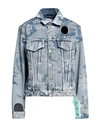 Off-white Light Blue Giacca Denim Sky Meteor In Blue