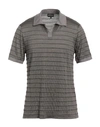 Giorgio Armani Man T-shirt Grey Size 46 Silk