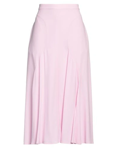 Stella Mccartney Woman Midi Skirt Pink Size 8-10 Viscose