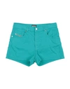 Diesel Toddler Girl Shorts & Bermuda Shorts Turquoise Size 4 Cotton, Elastane, Bovine Leather In Blue