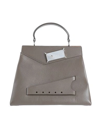 Maison Margiela Woman Handbag Khaki Size - Bovine Leather In Beige