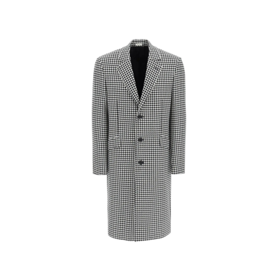 ALEXANDER MCQUEEN ALEXANDER MCQUEEN PIED DE POULE WOOL COAT