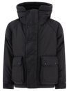 And Wander Padded Black Down Jacket In Black