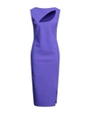 Chiara Boni La Petite Robe Woman Midi Dress Purple Size 4 Polyamide, Elastane