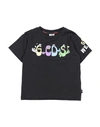 Gcds Mini Toddler Boy T-shirt Black Size 6 Cotton, Elastane In Black