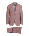 Pal Zileri Man Suit Pastel Pink Size 42 Wool, Silk, Linen