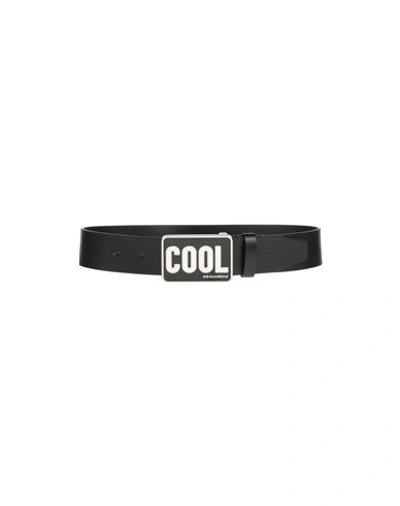 Dsquared2 Babies'  Toddler Boy Belt Black Size 4 Cowhide