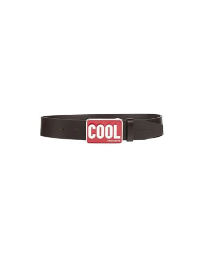 Dsquared2 Babies'  Toddler Boy Belt Dark Brown Size 4 Cowhide