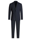 Santaniello Man Suit Midnight Blue Size 46 Polyester, Wool, Elastane