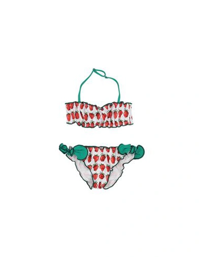 Mc2 Saint Barth Babies'  Toddler Girl Bikini White Size 4 Polyamide, Elastane