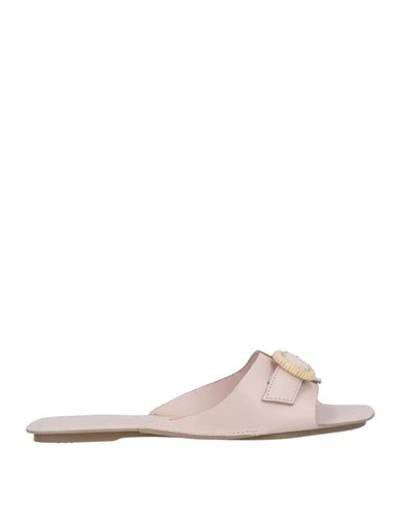 Rodo Woman Sandals Light Pink Size 7 Leather