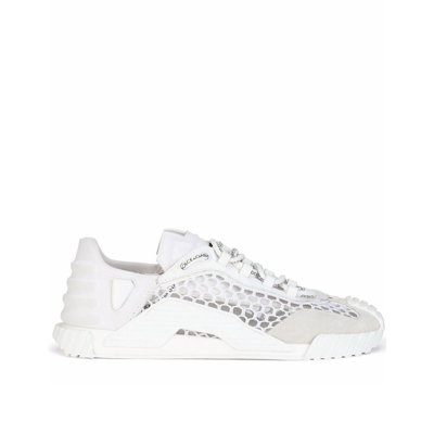 Dolce & Gabbana Mesh Ns1 Slip-on Sneakers In White