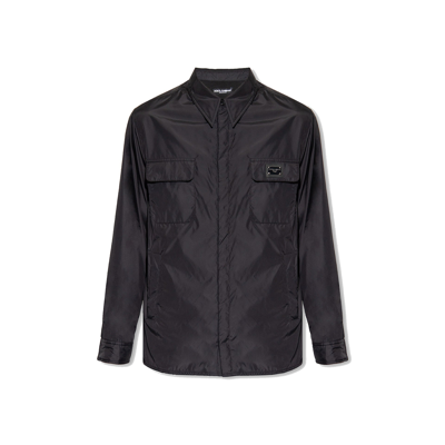 Dolce & Gabbana Shirt Style Jacket In Black
