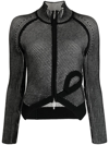 Feng Chen Wang Zip-up Two-tone Bomber Jacket