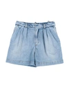 DSQUARED2 DSQUARED2 TODDLER GIRL DENIM SHORTS BLUE SIZE 6 COTTON, ELASTANE