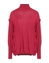 Caractere Caractère Woman Turtleneck Fuchsia Size Xl Polyacrylic, Virgin Wool In Pink