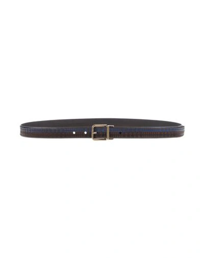 Dolce & Gabbana Man Belt Dark Brown Size 36 Soft Leather