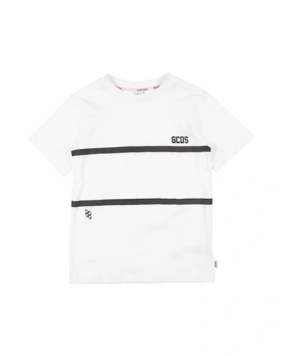Gcds Mini Babies'  Toddler T-shirt White Size 4 Cotton, Elastane