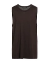 Dolce & Gabbana Man Tank Top Dark Brown Size Xl Cotton