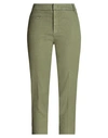 Dondup Poplin Straight-leg Trousers In Green