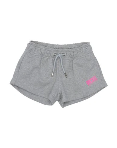 Diesel Babies'  Toddler Girl Shorts & Bermuda Shorts Light Grey Size 6 Cotton