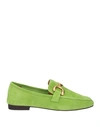 Bibi Lou Woman Loafers Green Size 11 Soft Leather