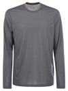 Majestic Crew-neck T-shirt In Silk And Cotton