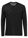 MAJESTIC MAJESTIC CREW NECK T SHIRT IN SILK AND COTTON