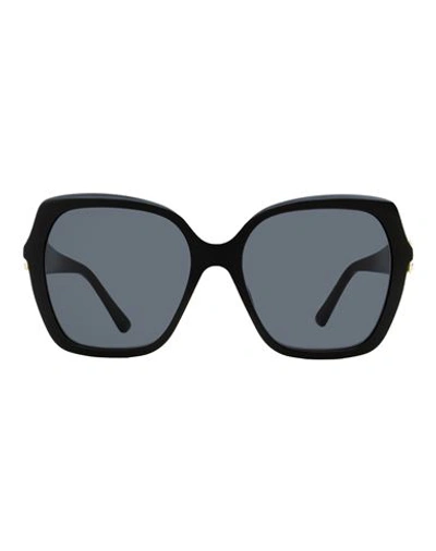 Jimmy Choo Manon /g Square-frame Sunglasses In Black