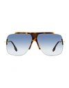 Victoria Beckham Navigator Vb627s Sunglasses Woman Sunglasses Brown Size 64 Metal,