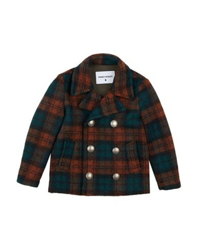 Front Street 8 Babies'  Toddler Boy Coat Rust Size 6 Polyester, Wool, Viscose, Elastane In Red