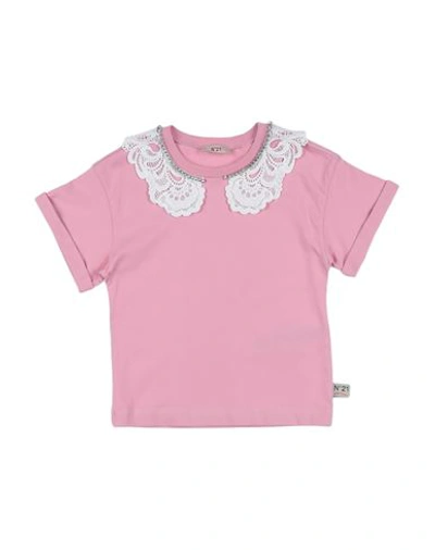 N°21 Babies' Toddler Girl T-shirt Pink Size 6 Cotton, Copper