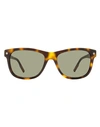 Zegna Rectangular Ez0196 Sunglasses Man Sunglasses Brown Size 56 Acetate In Brown