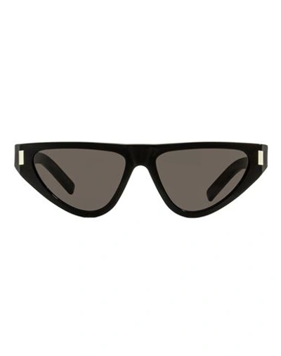 Saint Laurent Cat Eye Sl 468 Sunglasses Woman Sunglasses Black Size 55 Acetate