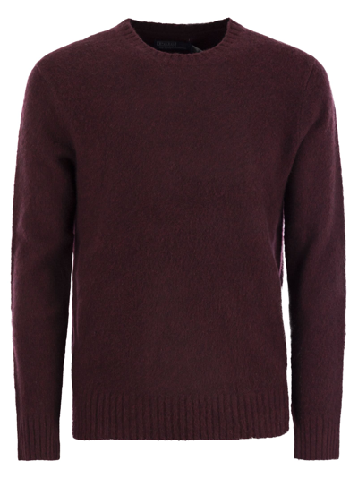 Polo Ralph Lauren Wool-cashmere Crew-neck Jumper In Bordeaux