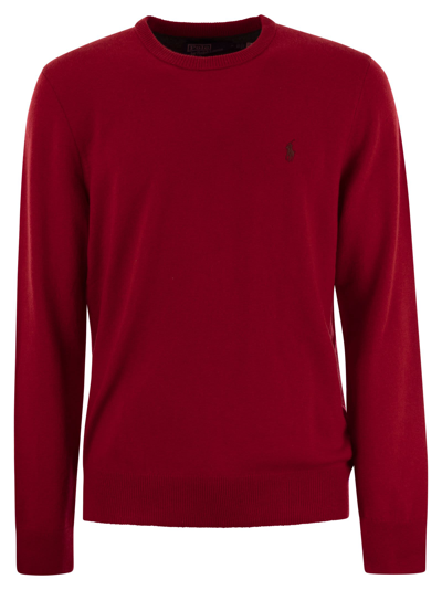 Polo Ralph Lauren Crew-neck Wool Jumper In Red