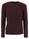 Polo Ralph Lauren Ralph Lauren Cable Knit Jumper Burgundy