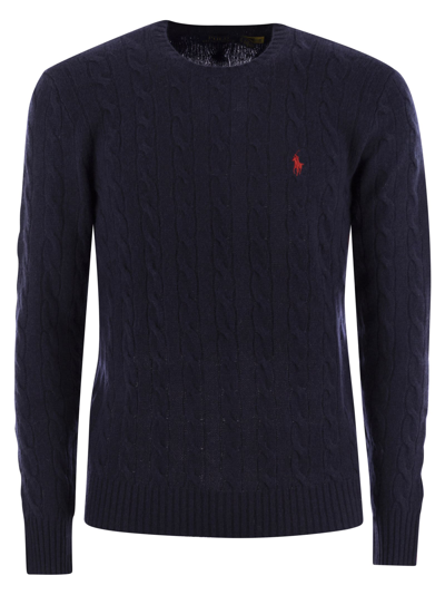 POLO RALPH LAUREN POLO RALPH LAUREN WOOL AND CASHMERE CABLE KNIT SWEATER