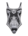 Versace Woman One-piece Swimsuit Black Size 2 Polyester, Elastane