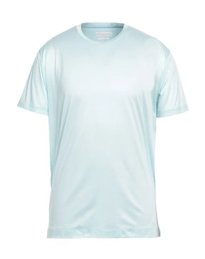 Daniele Fiesoli Man T-shirt Sky Blue Size Xxl Cotton