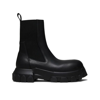 RICK OWENS RICK OWENS LOGO EMBOSSED BOOTS