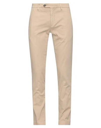 Michael Coal Man Pants Beige Size 36 Cotton, Elastane