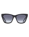 Jimmy Choo Cat Eye Rikki/g/s Sunglasses Woman Sunglasses Black Size 55 Plastic