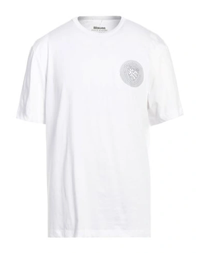 Blauer Man T-shirt White Size Xl Cotton