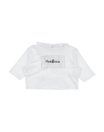 Mm6 Maison Margiela Babies'  Toddler Girl Sweatshirt White Size 6 Cotton