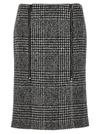 Tom Ford High-waisted Knee-length Fitted Houndstooth Skirt
